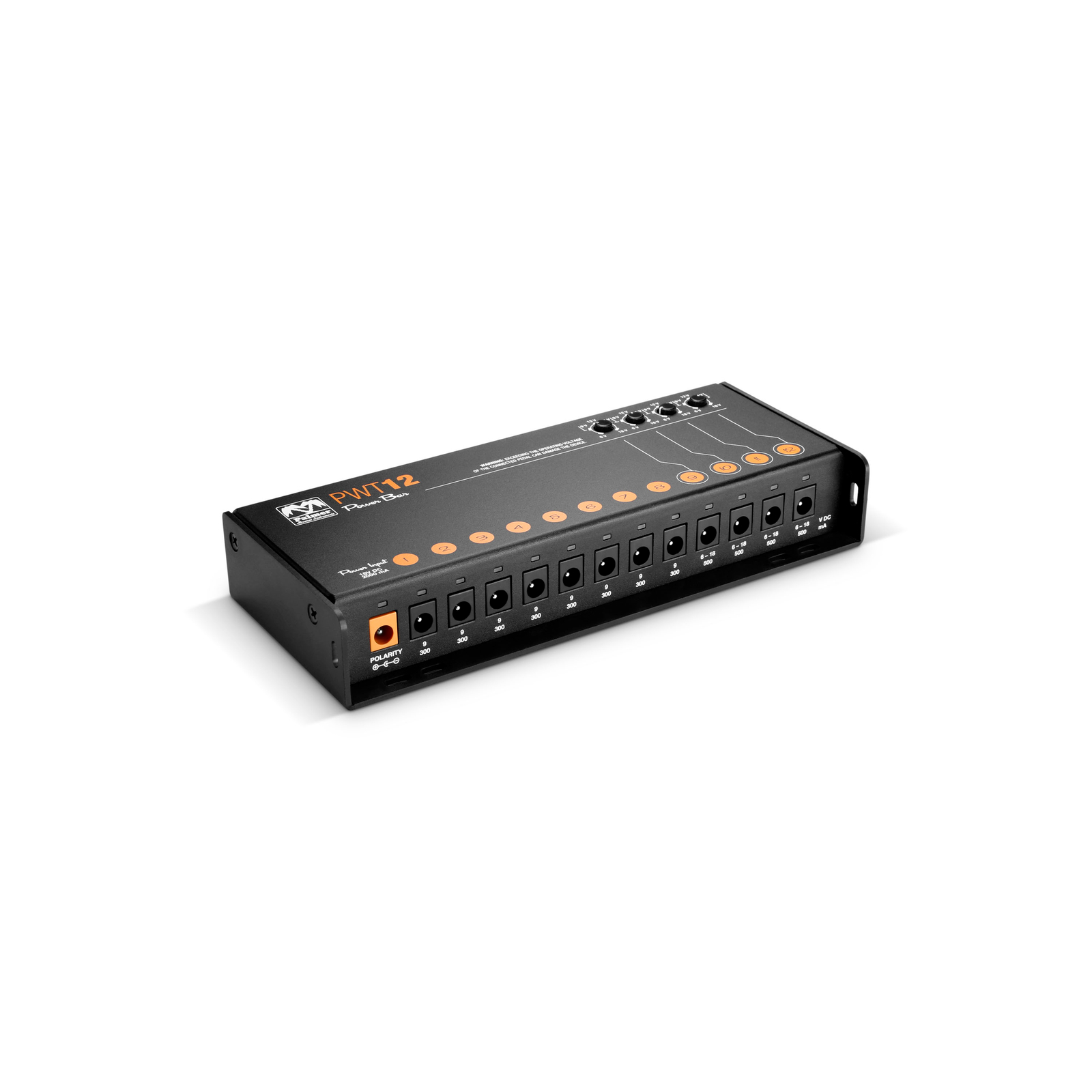 PALMER PWT12MK2 Universal Pedalboard Netzteil 12 Ausgängen