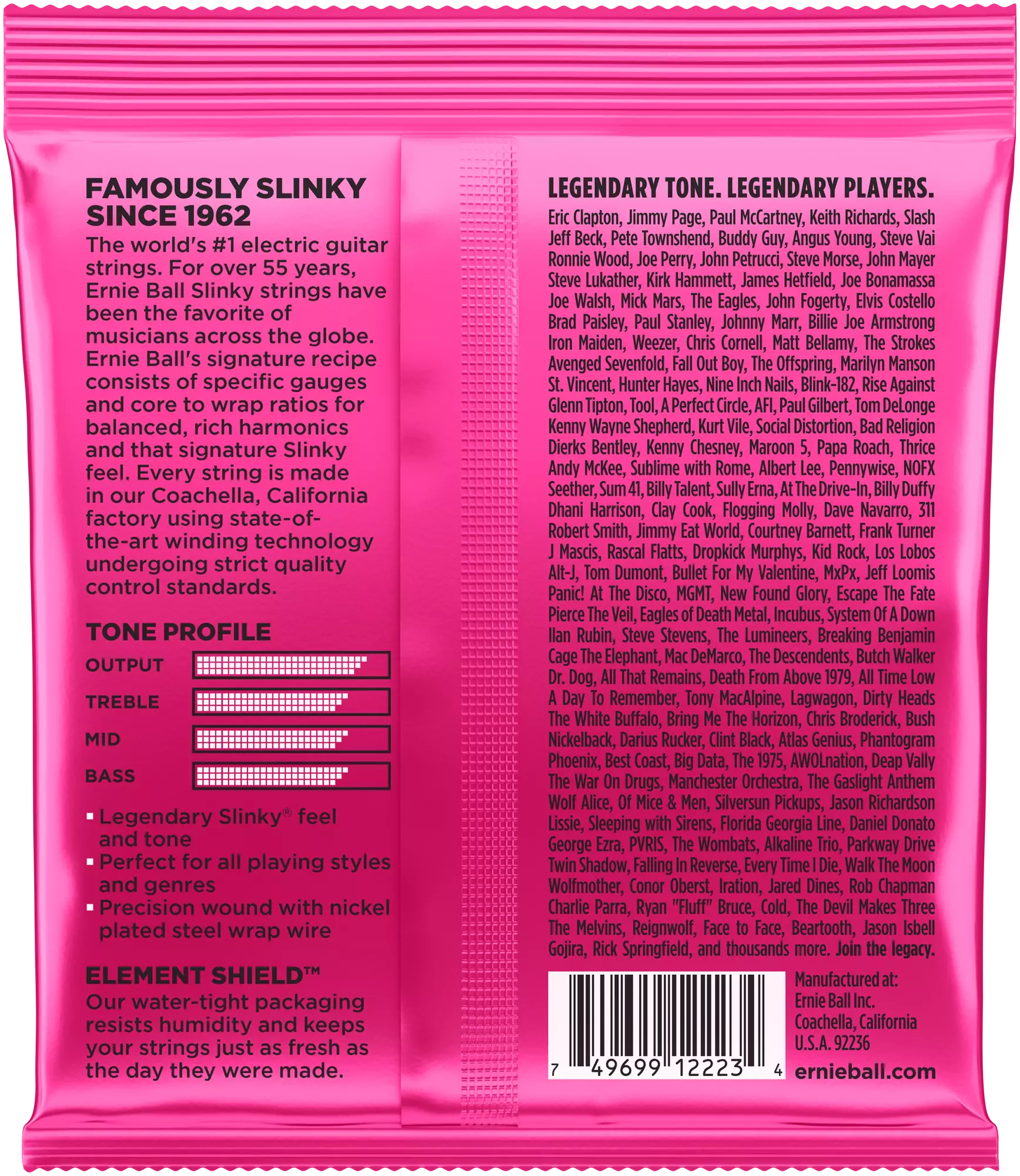 ERNIE BALL Super Slinky E-Gitarrensaiten EB2223 09-42