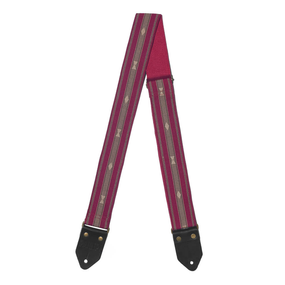 PANLIPI SAG08 Sagada 5x140cm Guitar Strap Burgundy