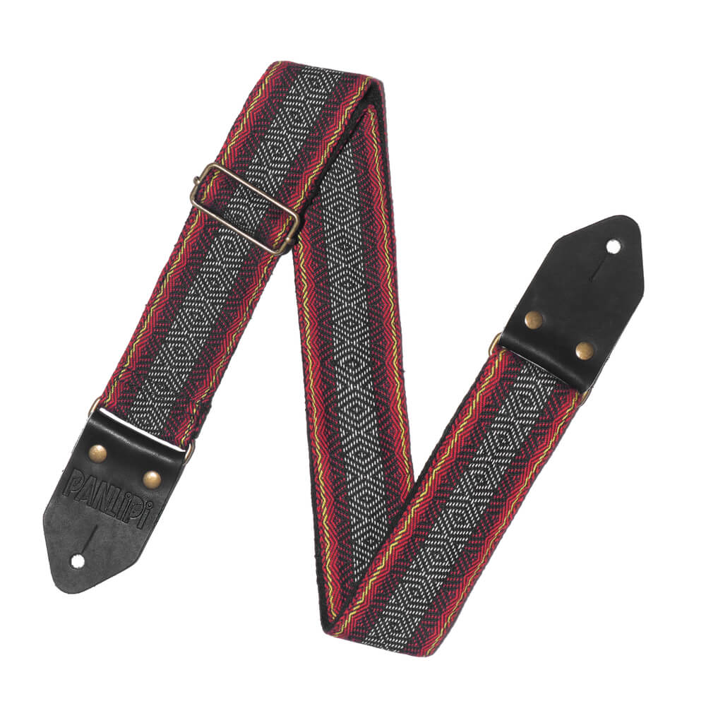 PANLIPI KAL06 Kalinga 5x140cm Guitar Strap Red, Yellow