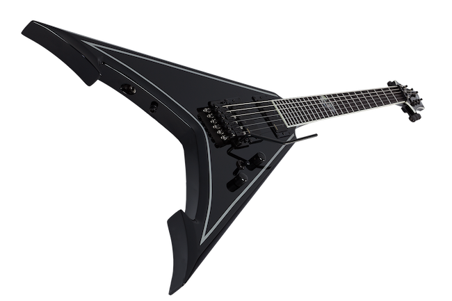 SCHECTER Signature Abbath Raven Dark V FR Gloss Black with Silver Stripes