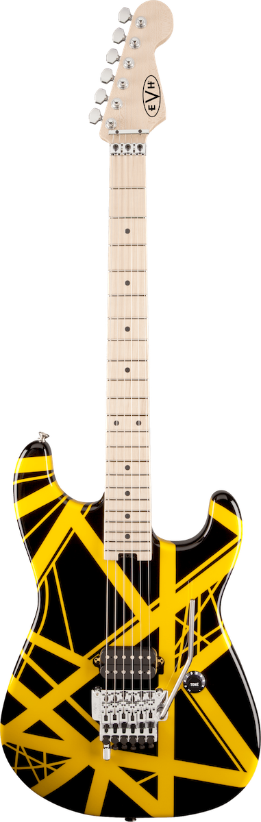EVH_striped_series_yellow_black_stripes EVH Striped Series Black with Yellow Stripes