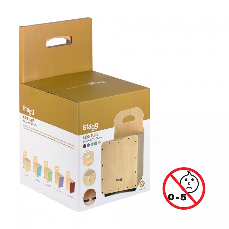 STAGG CAJ-KID-BL Kids Cajon Blau - Cajon für Kinder