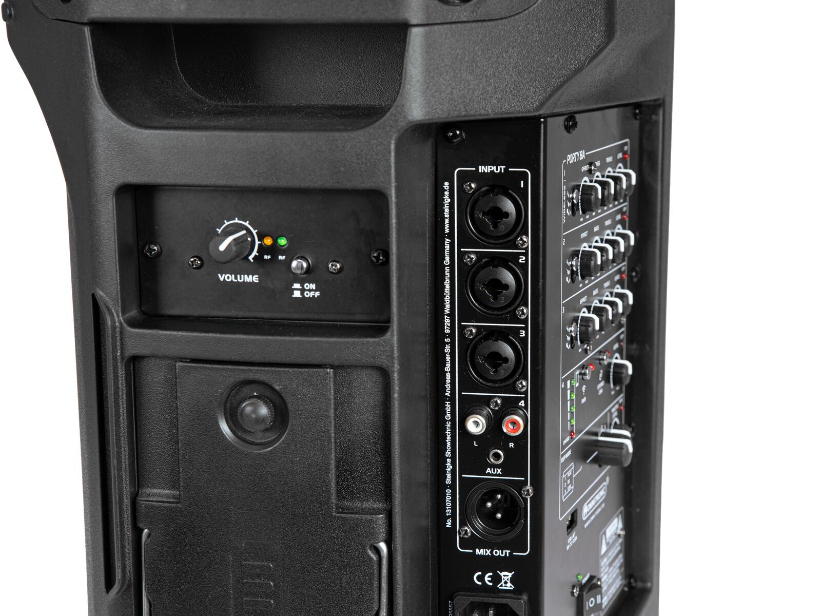 OMNITRONIC PORTY-8A Drahtlos-PA-System - Prozession Lautsprecher