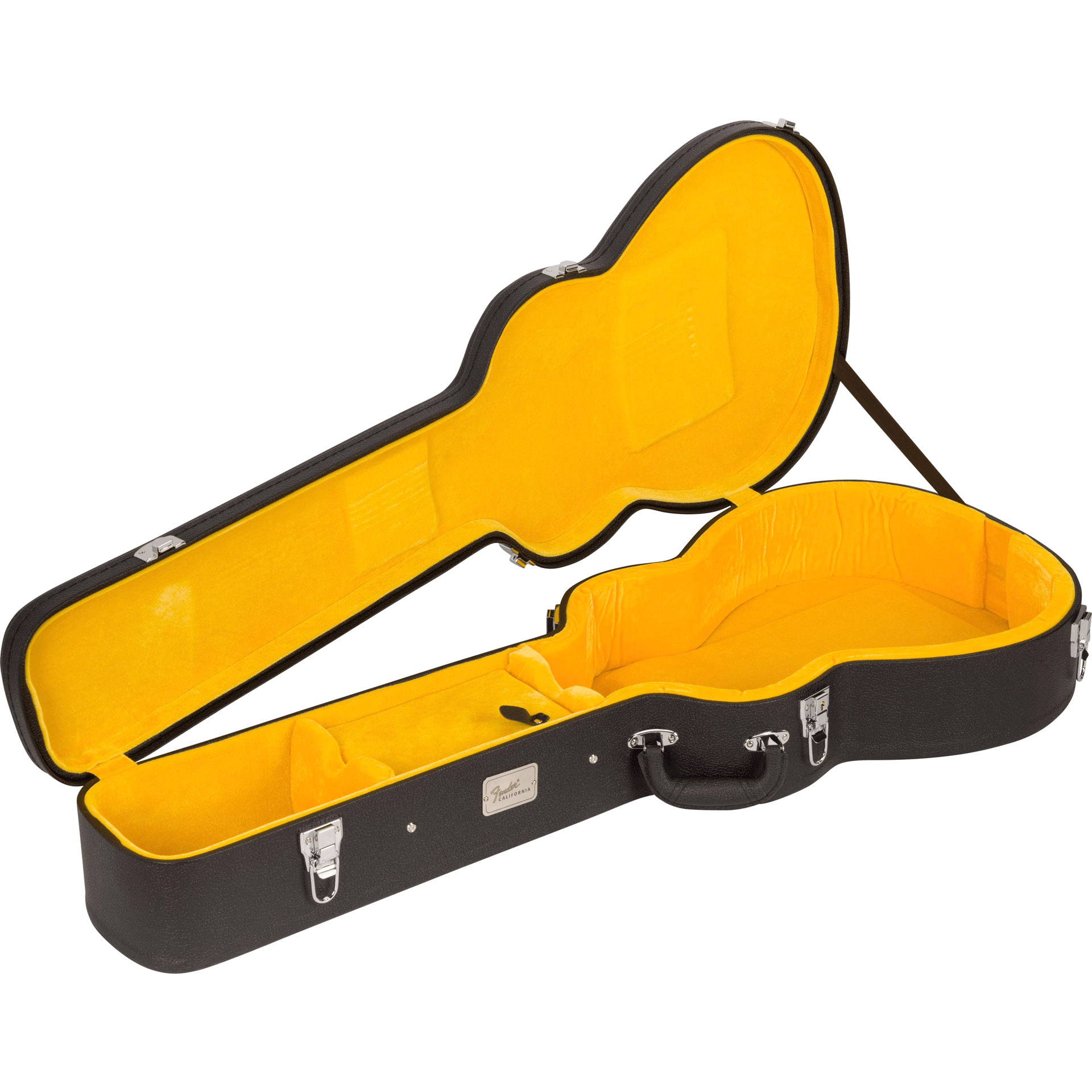 FENDER California Vintage Malibu™, Ovangkol Fingerboard, Gold Pickguard, Black