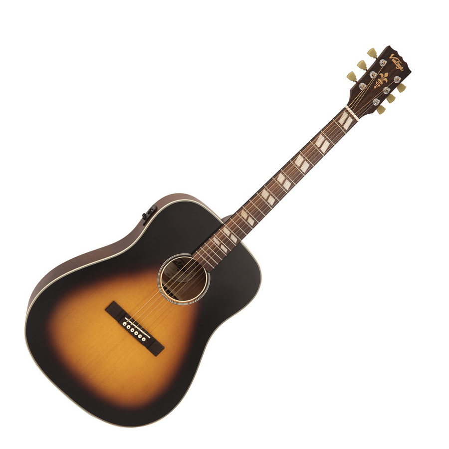 Vintage VE140VSB Westerngitarre Satin Sunburst