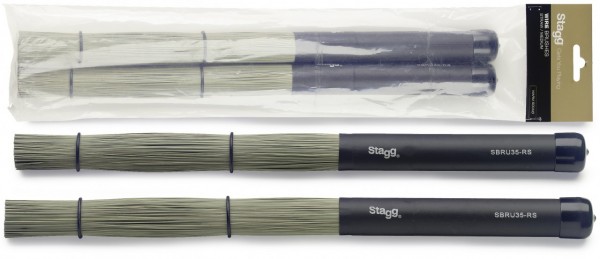 STAGG SBRU35-RS Straw Brushes für Cajon & Schlagzeug