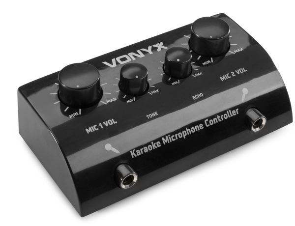 VONYX AV430B KARAOKE MICROPHONE CONTROLLER BLACK
