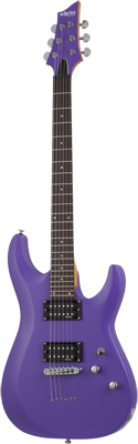 SCHECTER SC429 E-Gitarre, C-6 Deluxe, Satin Purple