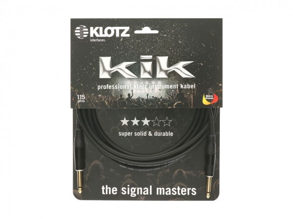 KLOTZ KIKKG6.0PPSW 6 m Pro Instrumenten Kabel mit Metall klinke