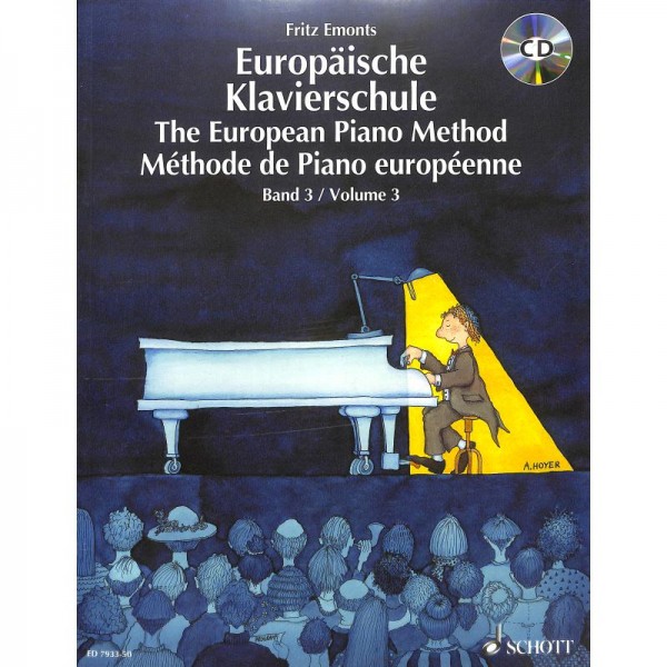 NOTEN Europäische Klavierschule 3 mit CD Emonts ED 7933-50