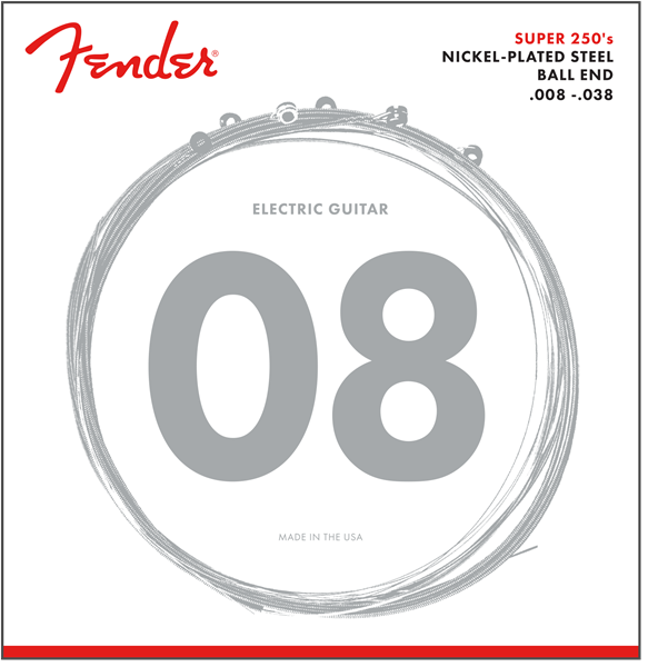 FENDER Super 250XS E-Gitarrensaiten 00.8 - 0.38