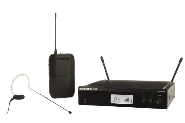 SHURE BLX 14/MX53 Drahtlossystem MX153 Ohrbügelmikrofon analog