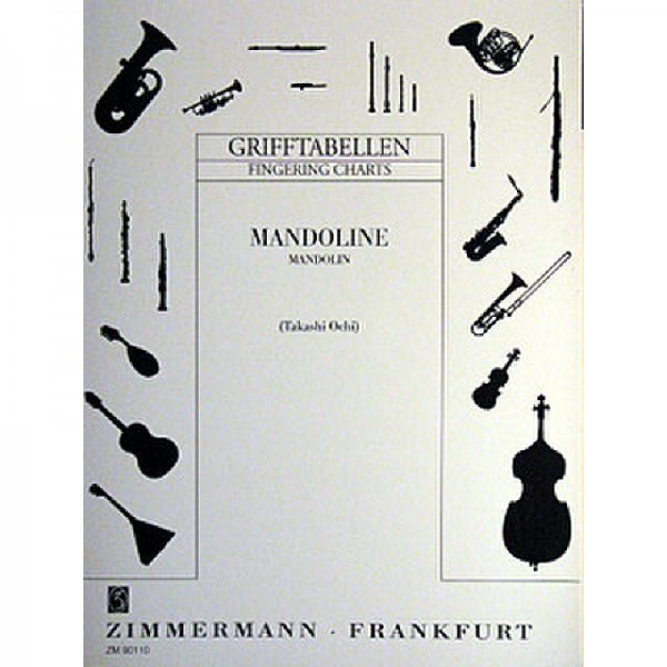 NOTEN Grifftabelle für Mandoline ZM 90110