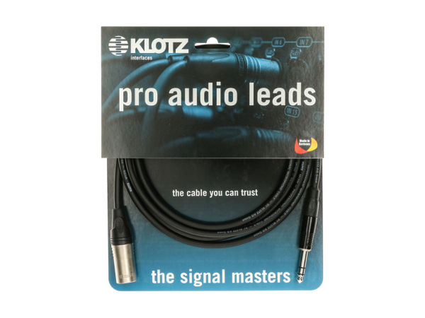 KLOTZ M1MS1K0200 professionelles Analog Audio Kabel - symmetrisch male XLRauf symmetrische klinke 2