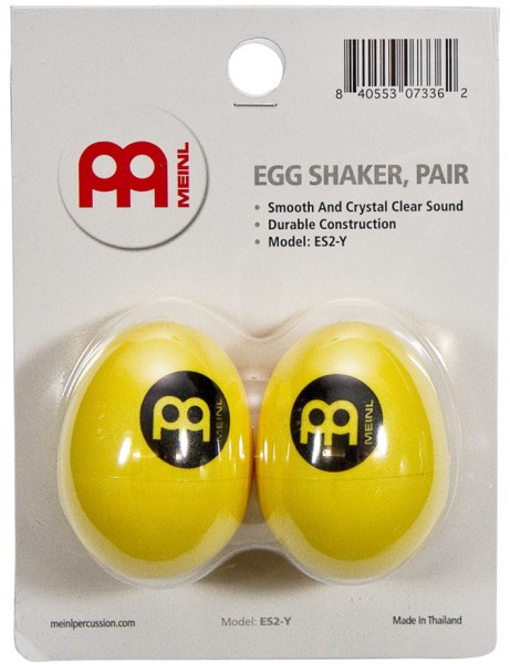 MEINL ES2-Y Percussion Egg Shaker 1 Paar gelb