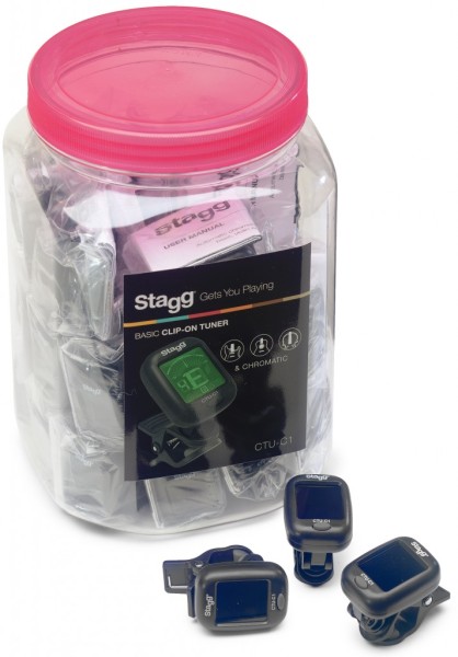 STAGG CTU-C1 auto-chromatisches Clip-On Stimmgerät