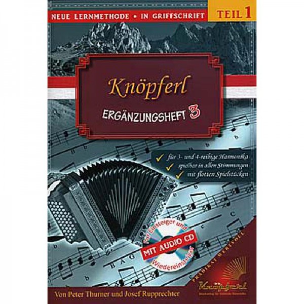 NOTEN Knöpferl Ergänzungsheft 3 EH2003