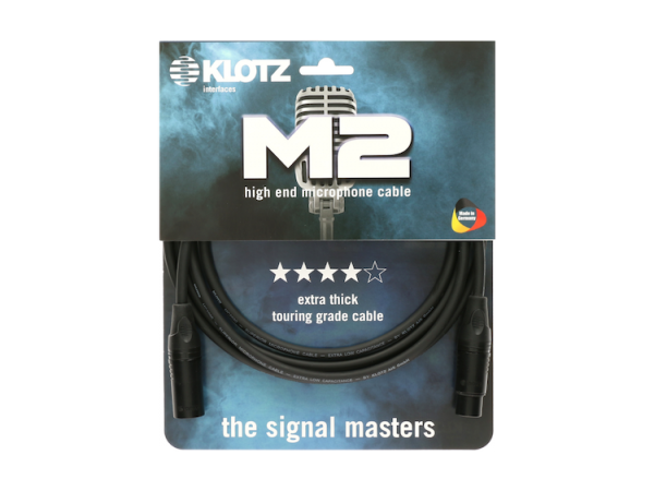 KLOTZ M2K1FM0500 High End Mikrofonkabel mit extra dickem Außenmantel 5 m