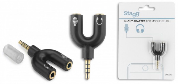 STAGG Audio Adapter I/O Smartphone Tablet SMOBIO