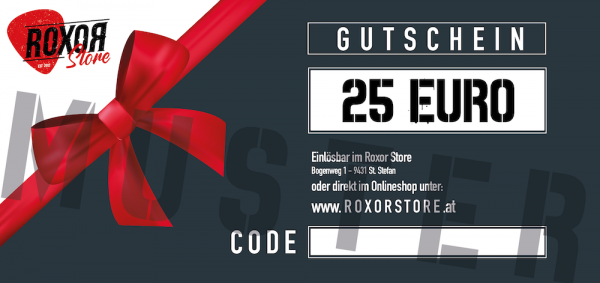 GUTSCHEIN / Geschenkgutschein 25 EURO