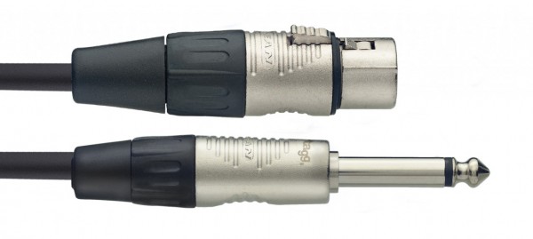 STAGG Mikrofonkabel XLR - Klinke 6,3mm 3m NMC3XPR