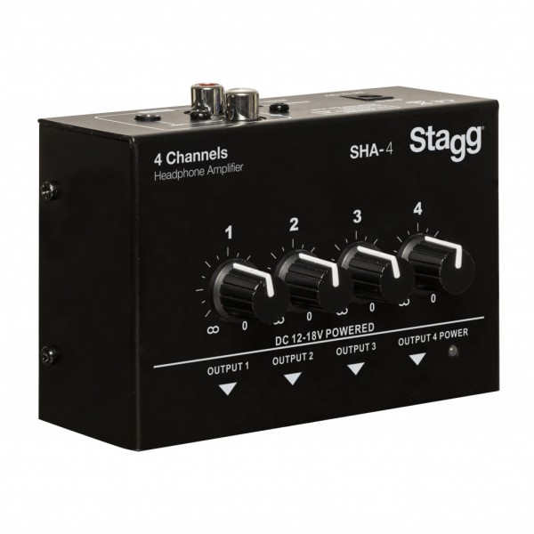 STAGG SHA-4EU Stereo SHA-4 4-Kanal-Kopfhörerverstärker