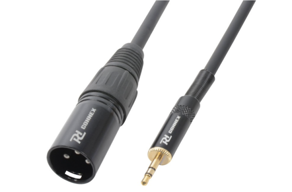 POWER DYNAMICS CX47-1 Audio Kabel 3.5mm Klinke Stereo - XLR männlich 0,5 m