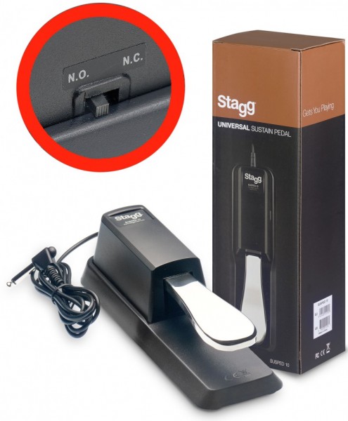 STAGG SUSPED 10 Sustain Pedal Keyboard