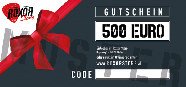 GUTSCHEIN / Geschenkgutschein 500 EURO