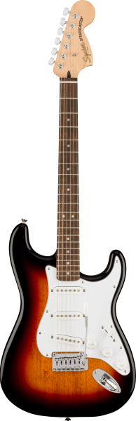 FENDER SQUIER Affinity Series Stratocaster, Laurel Fingerboard, 3-Color Sunburst