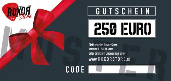 GUTSCHEIN / Geschenkgutschein 250 EURO