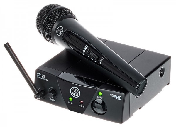 AKG WMS Mini Vocal Funkmikrofon / Drahtlossystem mit Handheld 864.375 MHz ISM2