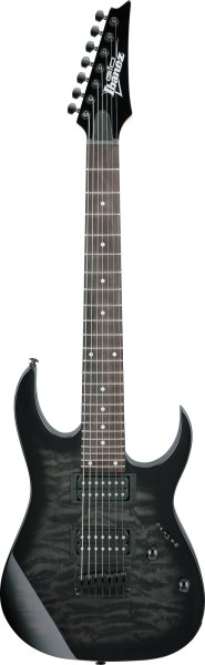 IBANEZ GRG7221QA-TKS GIO E-Guitar 7 String - Transparent Black Burst