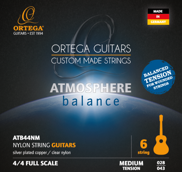 ORTEGA Atmosphere Balance Series Nylon String Set Medium Tension ATB44NM