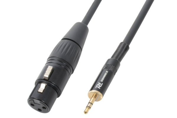 POWER DYNAMICS CX50-05 Audio Kabel 3.5mm Klinke Stereo - XLR weiblich 0,5 m