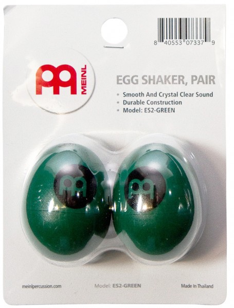 MEINL ES2-GREEN Percussion Egg Shaker 1 Paar grün