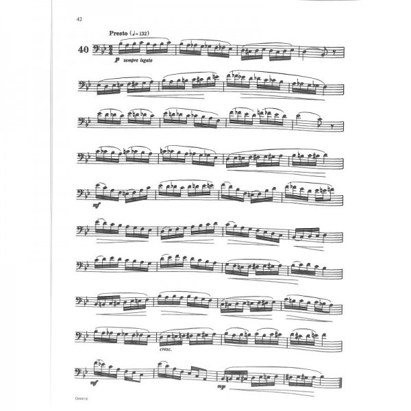 NOTEN 40 Progressive Etudes for Trombone 384655