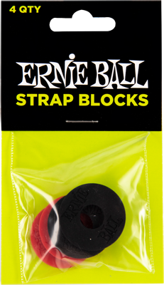ERNIE BALL EB4603 Gurtsicherungssystem, Strap Blocks, 4 Stück