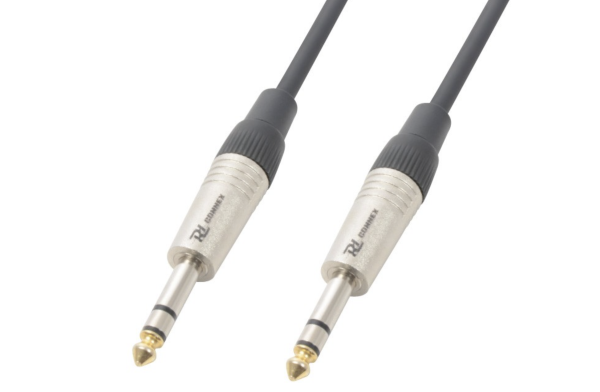POWER DYNAMICS CX80-3 KABEL 6.3 STEREO - 6.3 STEREO 3.0M