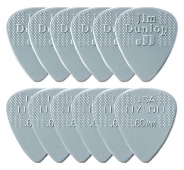 Dunlop Nylon Standard Picks 0,60 mm 12er Player's Pack