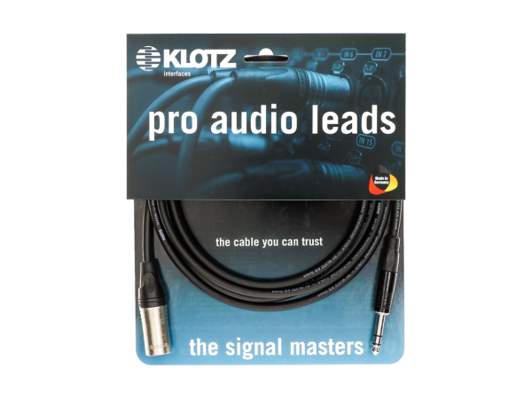 KLOTZ M1MS1K0100 professionelles analog audio kabel - symmetrisch mit male XLR