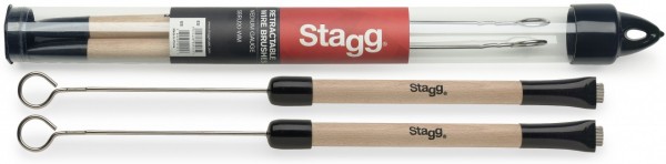 STAGG SBRU20-WM Wood Brushes Extra Dynamic
