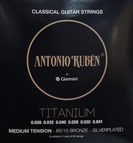 RUBEN Titanium Klassikgitarren Saiten Medium Tension Silverplated