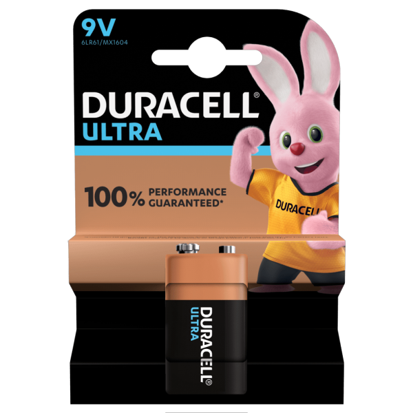 DURACELL 9V Blockbatterie Ultra Power MX1604